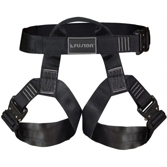 Fusion Climb Miraj Tactical Half Body Triple Quick Release Buckle Adjustable Harness 23kN M-XL Black