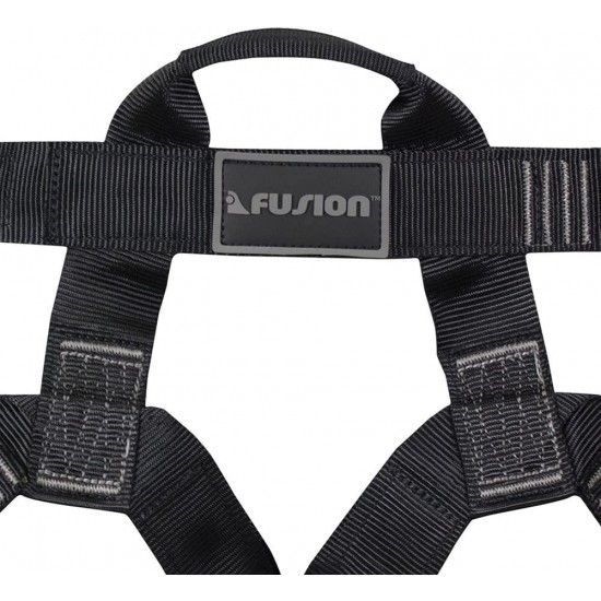 Fusion Climb Miraj Tactical Half Body Triple Quick Release Buckle Adjustable Harness 23kN M-XL Black