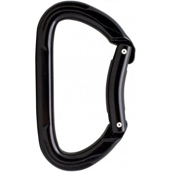 Fusion Climb Vapor Aluminum Bent Gate Modified D Carabiner 10-Pack , Black