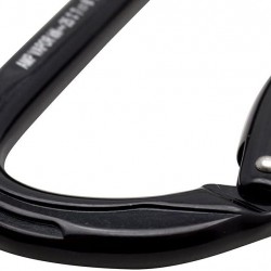 Fusion Climb Vapor Aluminum Bent Gate Modified D Carabiner 10-Pack , Black