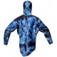 MonkeyJack Mens 3mm Full Body Two Piece Wetsuits for Scuba Diving, Snorkeling, Swimming, Spearfishing & Freediving, Blue Camouflage