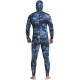 MonkeyJack Mens 3mm Full Body Two Piece Wetsuits for Scuba Diving, Snorkeling, Swimming, Spearfishing & Freediving, Blue Camouflage