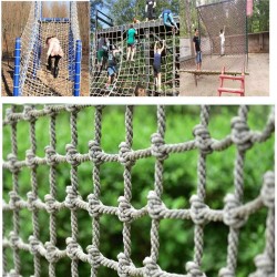 Children's Climbing Net Outdoor Expansion Net Climbing Training Protective Rope Net Railing Protection Net Truck Trailer Network Rope Thick 14mm Mesh 12cm