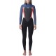 Rip Curl Womens Omega 4/3MM Back Zip Wetsuit Neon Pink - FreeFlex Neoprene Through arms - Ultralite Neoprene Body