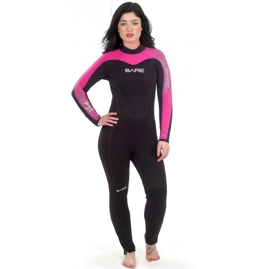 Bare Velocity 5mm Full Suit Super-Stretch Wetsuit, Women's