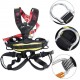 MAGT Climbing Harness Full Body Personal Fall Protection Rock Climbing Seat Belt Invertable Safety Harness for Outdoor