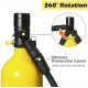 TSAUTOP Newest! 1L Mini Scuba Diving Cylinder Oxygen Tank Set Dive Respirator Air Tank Hand Pump for Snorkeling Breath Diving Equipment