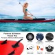 SUDOO 10ft Inflatable Stand Up Paddle Board 6”Thick Non-Slip EVA Deck Surfing Board with Hand Pump,Lightweight Paddle,Backpack,Leash,Fin,Repair Kit|Beginner Adult Yoga Fishing River Lake Sea