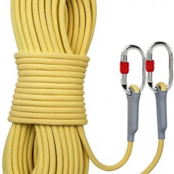 10m Kevlar Static Rope, Fireproof and wear-Resistant high-Rise Escape Rope Outdoor Rope high-Altitude Safety Rope(Diameter:10.5mm)