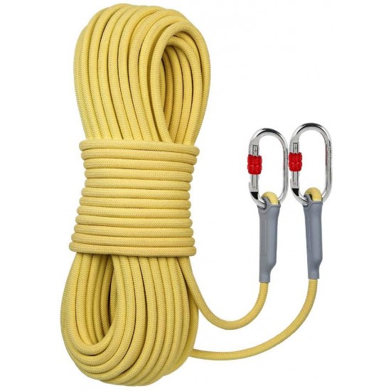 10m Kevlar Static Rope, Fireproof and wear-Resistant high-Rise Escape Rope Outdoor Rope high-Altitude Safety Rope(Diameter:10.5mm)