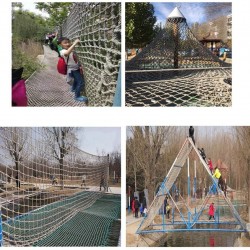 Children Climbing Woven Rope Net Garden Protection Net High Altitude Anti-Fall Net Indoor and Outdoor Decoration Net Basketball Court Fence Net Multiple