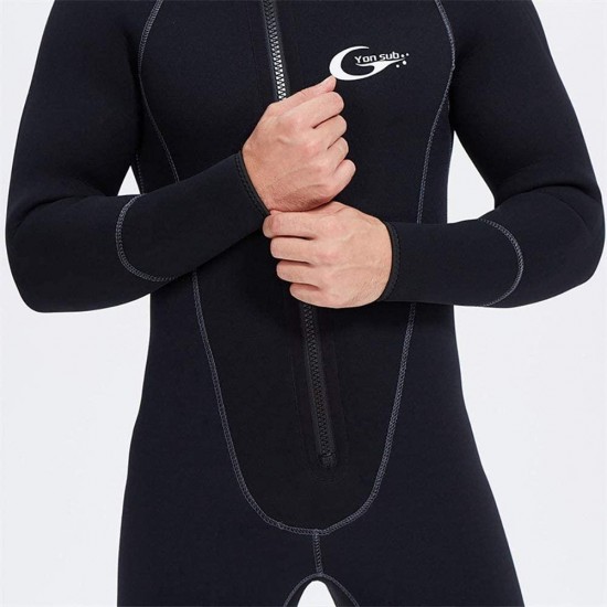 Wetsuits Men's Ultra Stretch 7Mm Neoprene Wetsuit, Winter Warm Front Zip Full Body Diving Suit for Snorkeling Scuba Diving Swimming Surfing