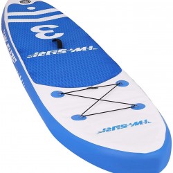 Zouheiu Inflatable Stand Up Paddle Board 10'30''6''/4'', Premium Accessories, Bottom Fin for Paddling, Leash, Hand Pump and Backpack, Non-Slip Deck, Youth & Adult Standing Boat