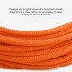 CHUNSHENN Climbing Rop Hemp Rope, Rescue Rope, Emergency Rope, Steel Core, 10mm, Can Withstand 1400kg, High-Rise Fire Rescue Spare Rope (Color : Orange, Size : 20m) Outdoor Recreation