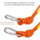 CHUNSHENN Climbing Rop Hemp Rope, Rescue Rope, Emergency Rope, Steel Core, 10mm, Can Withstand 1400kg, High-Rise Fire Rescue Spare Rope (Color : Orange, Size : 20m) Outdoor Recreation