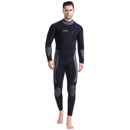 Wetsuit 5mm Diving Suit Man Neoprene Full Wetsuit Man's Dive Sector Back Zip for Men-Snorkeling, Scuba Diving Swimming, Surfing