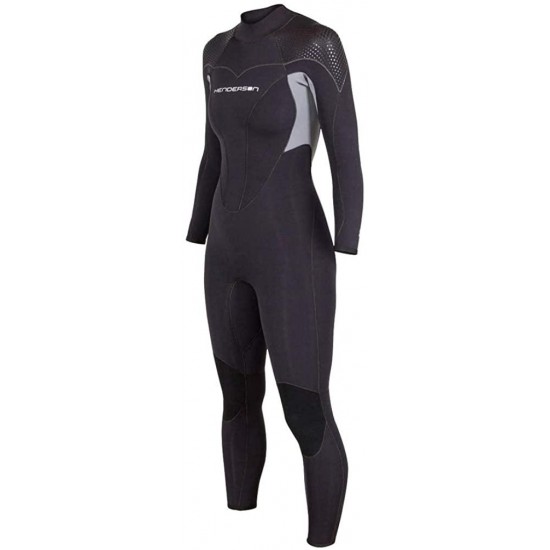 Henderson Women's Thermoprene Pro Wetsuit 5mm Back Zip Fullsuit Black