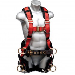 Elk River 66613 EagleTower Polyester/Nylon LE 6 D-Ring Harnesses with Quick-Connect Buckles, Large