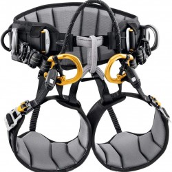 PETZL - Sequoia SRT Tree Care Seat Harness, Black/Yellow, 0