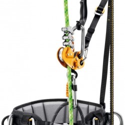 PETZL - Sequoia SRT Tree Care Seat Harness, Black/Yellow, 0