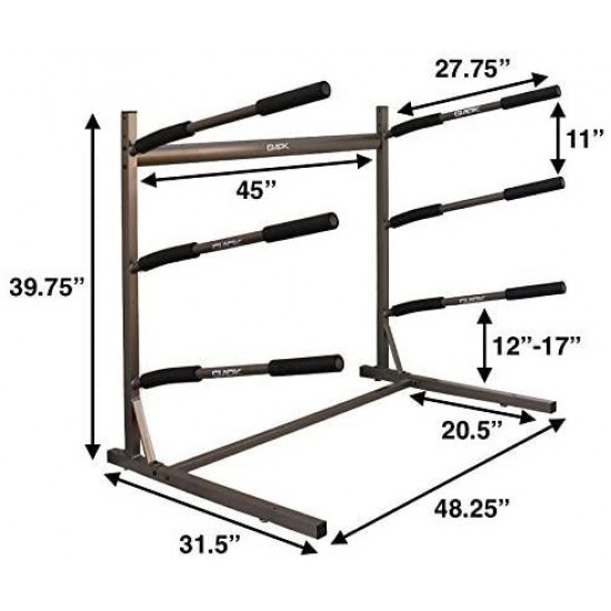 Stoneman Sports Freestanding Floor Stand Storage Rack Paddleboards and SUP