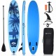 Goplus Inflatable Stand Up Paddle Board, 6.5” Thick SUP with Premium Accessories and Carry Bag, Wide Stance, Bottom Fin for Paddling, Surf Control, Non-Slip Deck, for Youth and Adult