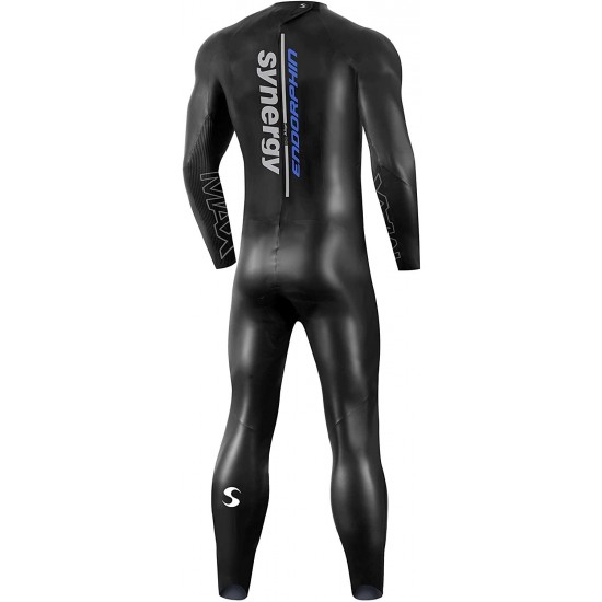 Triathlon Wetsuit 5/3mm - Men’s Synergy Endorphin Full Sleeve Smoothskin Neoprene for Open Water Swimming Ironman & USAT Approved