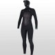 O'NEILL Psycho Tech 5.5/4+mm Hooded Chest-Zip Full Wetsuit - Women's Black/Black, 10