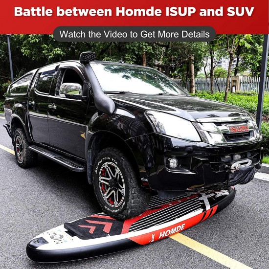 Homde A Bundle Inflatable Stand Up Paddle Board + Kayak Seat + Footrest