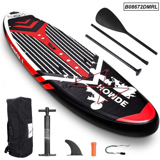 Homde A Bundle Inflatable Stand Up Paddle Board + Kayak Seat + Footrest