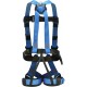 Fusion Climb TCH-107-2FB-S Full Body Climbing Harness, Blue Black, One Size