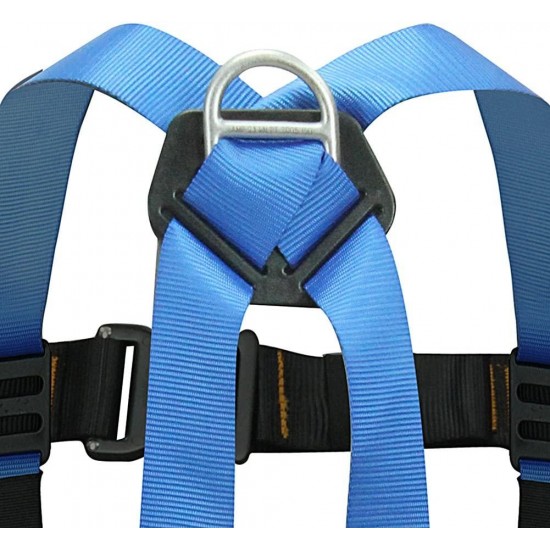 Fusion Climb TCH-107-2FB-S Full Body Climbing Harness, Blue Black, One Size