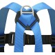 Fusion Climb TCH-107-2FB-S Full Body Climbing Harness, Blue Black, One Size