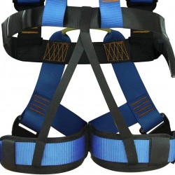 Fusion Climb TCH-107-2FB-S Full Body Climbing Harness, Blue Black, One Size