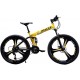 【US Stock】 Mountain Bike for Adult Teens 24 Inch Bike Mountain Bikes 21 Speed Folding Bicycle Ultra Lightweight Full Suspension MTB Bike for Men/Women