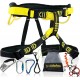 KwikSafety Mandrill Harness 1 PC, 2 Pack, Combo Pack, Bundle, KIT Climbing Harness, Ascenders, Descenders, Pulleys, Carabiners, Tool Lanyards, Fall Protection Climbing Gear for Outdoor