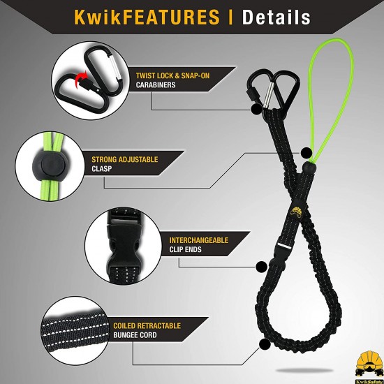 KwikSafety Mandrill Harness 1 PC, 2 Pack, Combo Pack, Bundle, KIT Climbing Harness, Ascenders, Descenders, Pulleys, Carabiners, Tool Lanyards, Fall Protection Climbing Gear for Outdoor