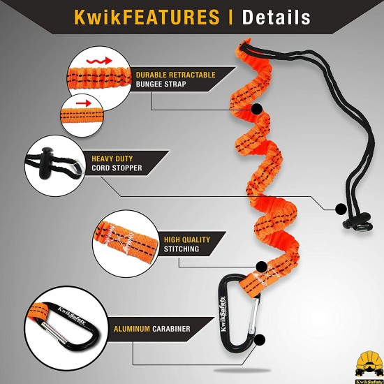 KwikSafety Mandrill Harness 1 PC, 2 Pack, Combo Pack, Bundle, KIT Climbing Harness, Ascenders, Descenders, Pulleys, Carabiners, Tool Lanyards, Fall Protection Climbing Gear for Outdoor