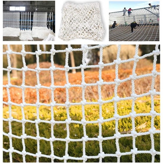 Climbing Cargo Net Outdoor Playground Swing Polyester Rope Ladder Outdoor Cargo Webbing Network Obstacle Training Net Balcony Stair Protection Net Safety Net Truck Heavy Net