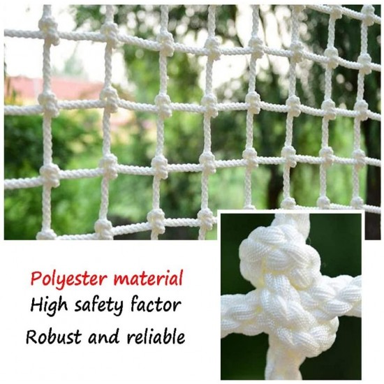 Climbing Cargo Net Outdoor Playground Swing Polyester Rope Ladder Outdoor Cargo Webbing Network Obstacle Training Net Balcony Stair Protection Net Safety Net Truck Heavy Net