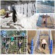 Climbing Cargo Net Outdoor Playground Swing Polyester Rope Ladder Outdoor Cargo Webbing Network Obstacle Training Net Balcony Stair Protection Net Safety Net Truck Heavy Net