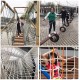 Climbing Cargo Net Outdoor Playground Swing Polyester Rope Ladder Outdoor Cargo Webbing Network Obstacle Training Net Balcony Stair Protection Net Safety Net Truck Heavy Net