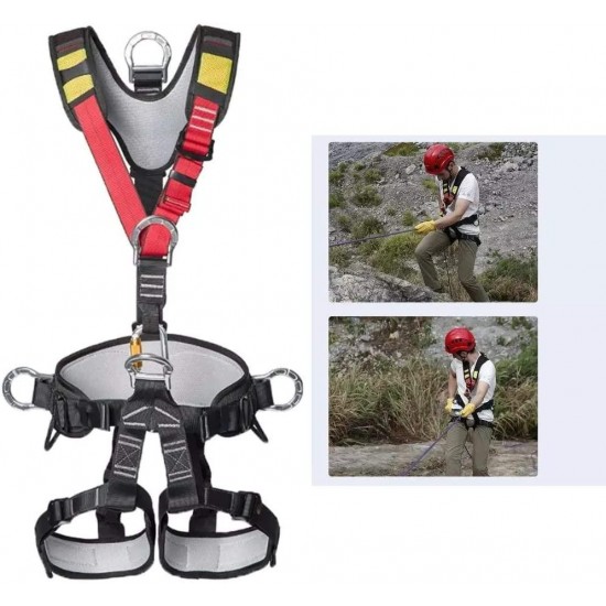 ECSWP KAIHWGJ Rock Climbing Equipment ，Safety Rock Climbing Harness Fall Protection Tree Climbing Rappelling Harness