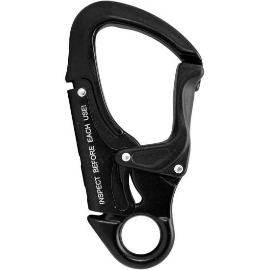 Fusion Climb Tudor Lightweight Aluminum Double Locking Snap Hook Black 32KN 5-Pack