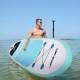 Inflatable Stand Up Paddle Board with Free SUP Accessories and Backpack - 10 FT Surfboard - Adjustable Fin Paddle - Youth & Adult Standing Boat | Extra Wide Double PVC Wall Max Capacity 240 LB