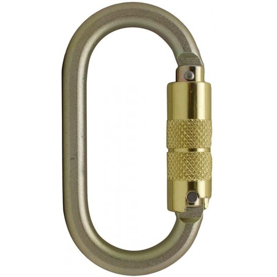 Fusion Climb Ovatti Steel Auto Lock Oval-Shaped Carabiner (10P)