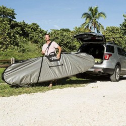 Pelican Boats - Stand-Up Paddleboard Bag - PS1458 - Deluxe Travel Carry Bag – Heavy Duty Carrier & Cover – Paddle Storage - Fits Most SUPs, Grey