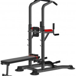 Power Tower with Bench,Strength Training Dip Stands,Pull Up & Dip Station Bar for Home Gym Strength Training,Dip Station Pull Up Bar Strength Training