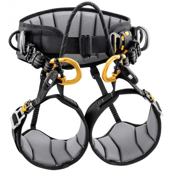 PETZL C069AA01 Unisex Harness, Black/Yellow, 1