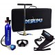 DEDEPU Scuba Diving Tank Equipment, Mini Scuba 1L Tank S5000 Oxygen Tank Set, Underwater Breathing Kit with 20-25 Minutes Capability, Aluminum Breather Valve, Color Blue